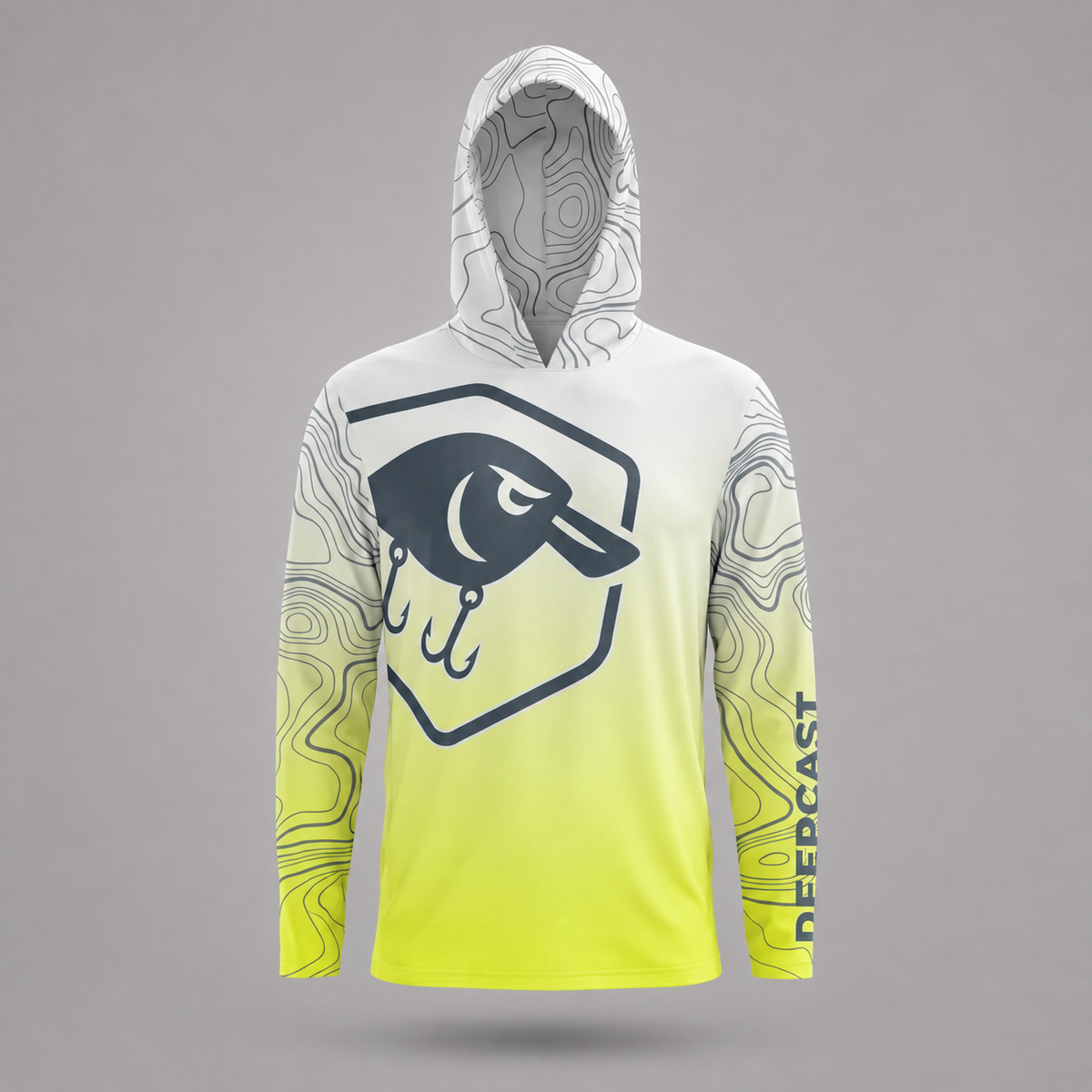 Chartreuse Predator Hooded UV Shirt UPF50+