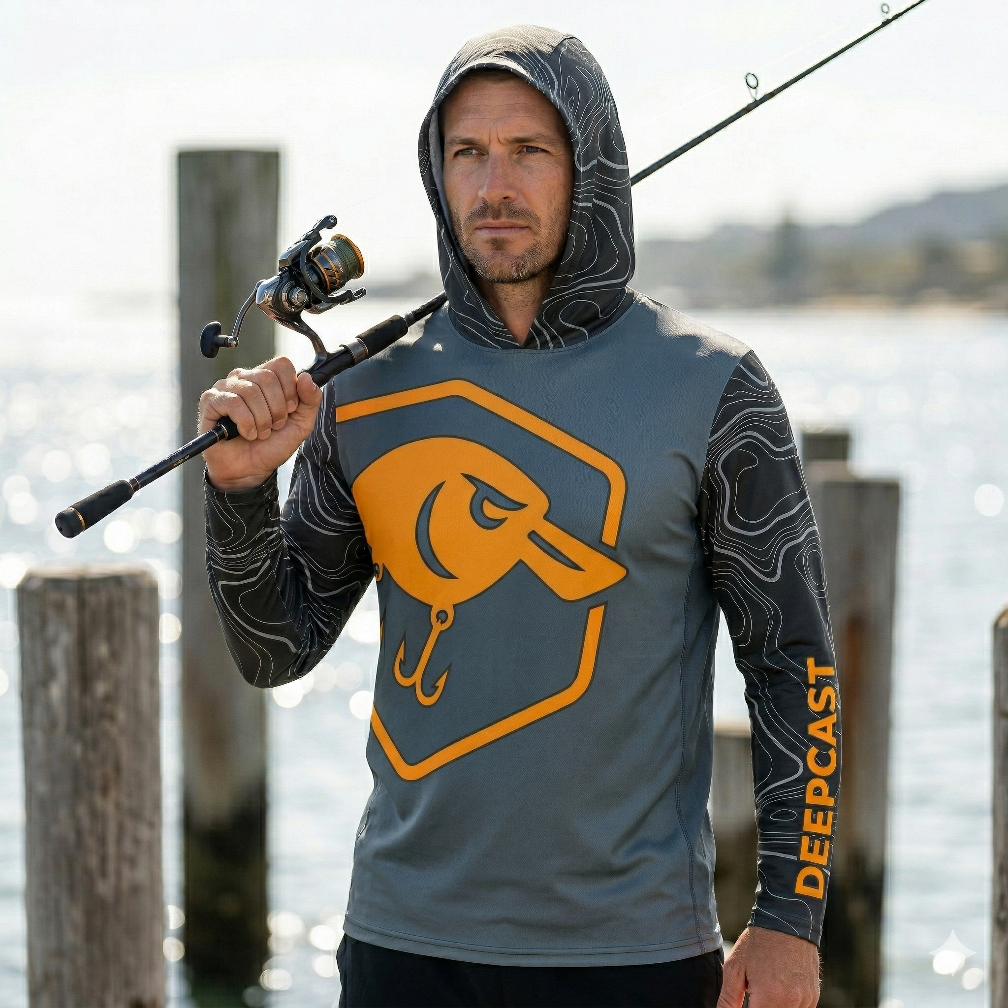 Fire Line Hooded UV Shirt UPF50+