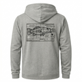 Topographic BASS Long Sleeve Hoodie