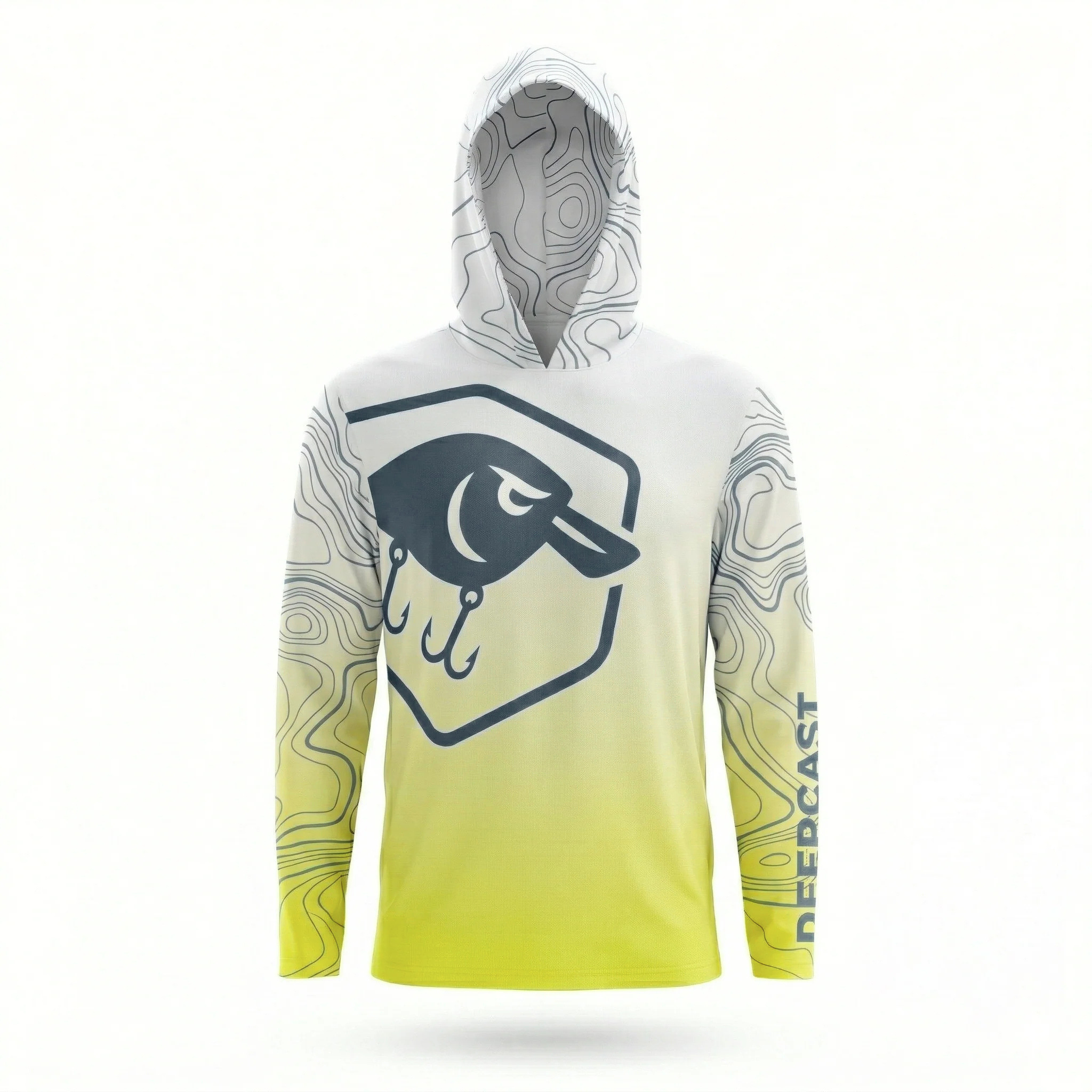 Chartreuse Predator Hooded UV Shirt UPF50+